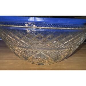 Cristal D'Arques-Durand Antique Clear Glass Large Salad Bowl